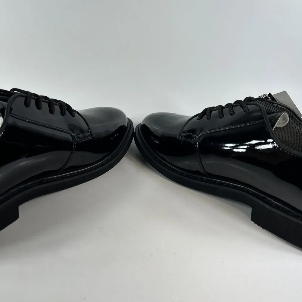 Rothco High Gloss Oxford Shoes Mens 10R Black Military Uniform Dress Shiny